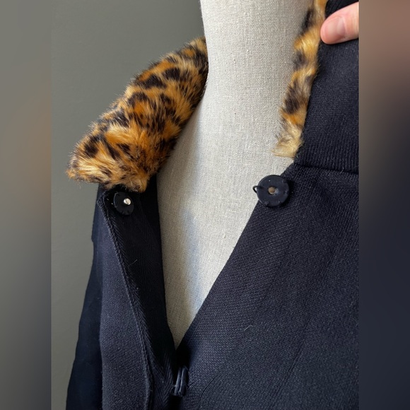 NWOT Zara navy knit coat size small - Picture 9 of 11